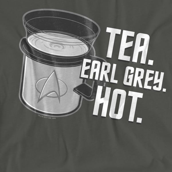 Star Trek Unisex Adult Earl Grey T-Shirt
