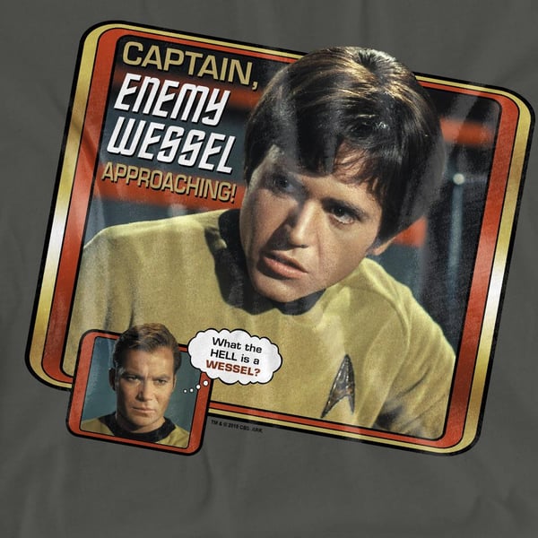 Star Trek Unisex Adult Enemy Wessel T-Shirt