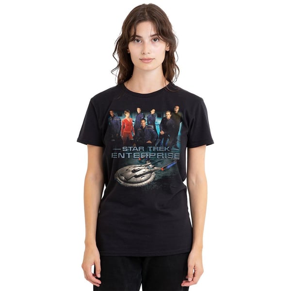 Star Trek Unisex Adult Enterprise Crew T-Shirt