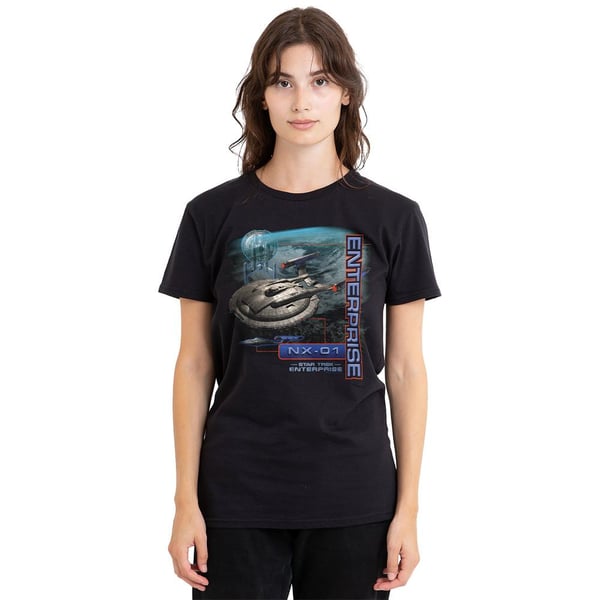 Star Trek Unisex Adult Enterprise NX 01 T-Shirt