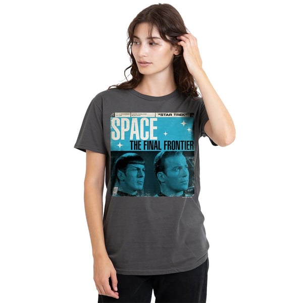 Star Trek Unisex Adult Final Frontier Cover T-Shirt