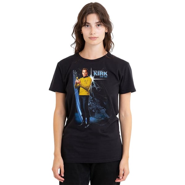 Star Trek Unisex Adult Galactic Captain Kirk T-Shirt