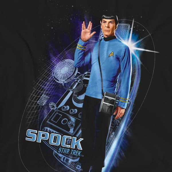 Star Trek Unisex Adult Galactic Spock T-Shirt
