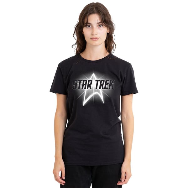 Star Trek Unisex Adult Glow Logo T-Shirt