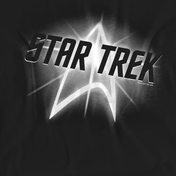Star Trek Unisex Adult Glow Logo T-Shirt