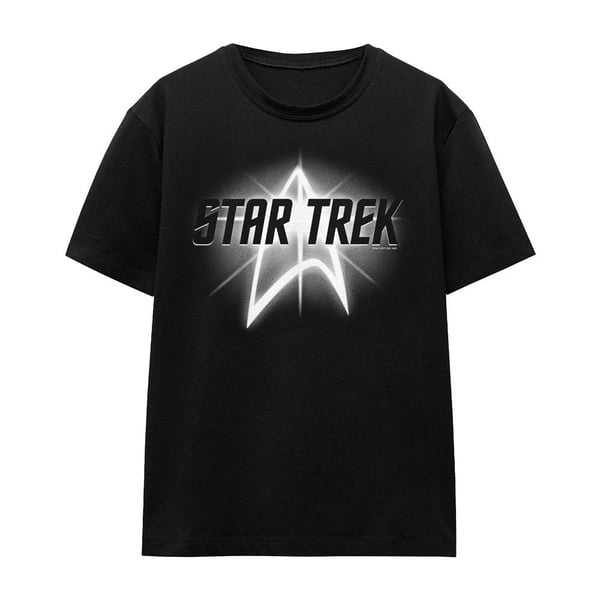 Star Trek Unisex Adult Glow Logo T-Shirt
