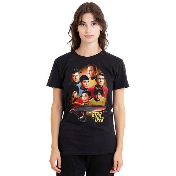 Star Trek Unisex Adult Heart of the Enterprise T-Shirt