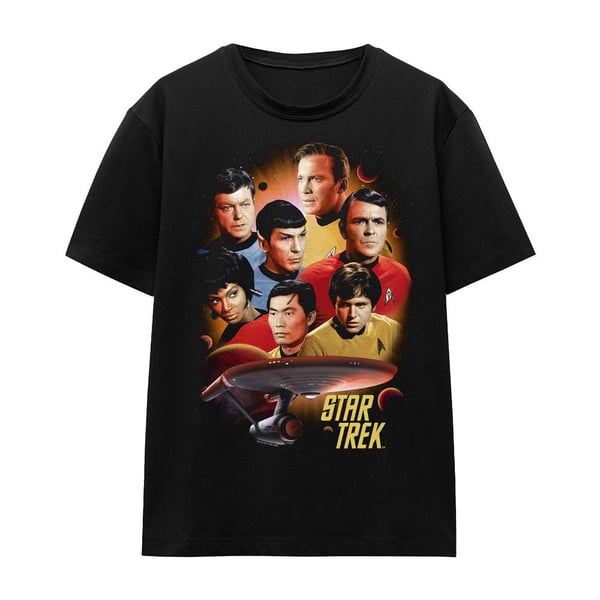 Star Trek Unisex Adult Heart of the Enterprise T-Shirt