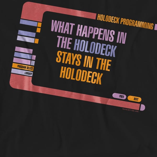 Star Trek Unisex aikuisten Holodeck Secrets T-paita