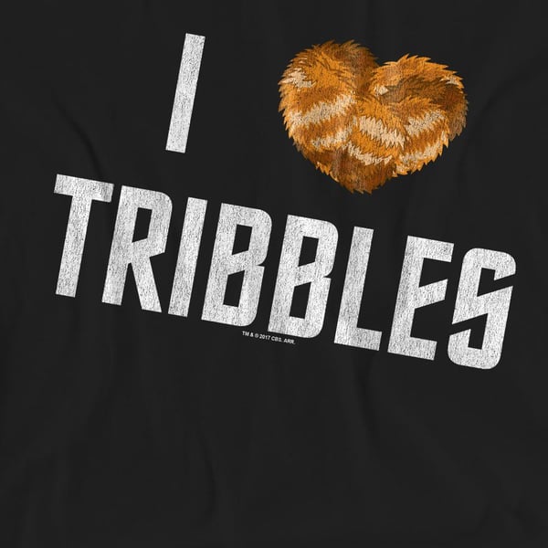 Star Trek Unisex Adult I Heart Tribbles T-Shirt