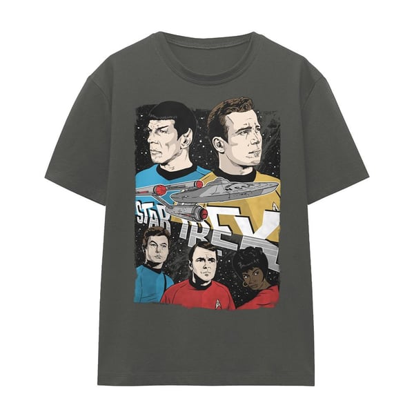 Star Trek Unisex Aikuisten Kuvitettu Pyöreäkauluksinen T-paita