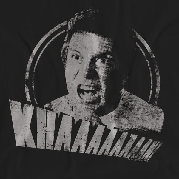 Star Trek Unisex Adult Khan Distressed T-Shirt