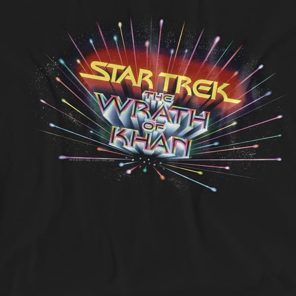 Star Trek Unisex Adult Khan Logo T-Shirt