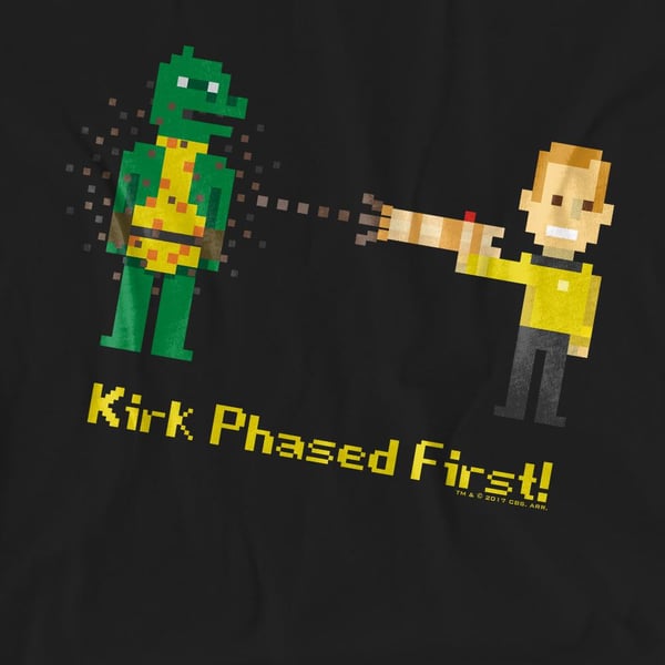 Star Trek Unisex Adult Kirk Phased First T-Shirt