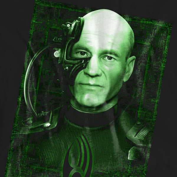 Star Trek Unisex Adult Locutus of Borg T-Shirt