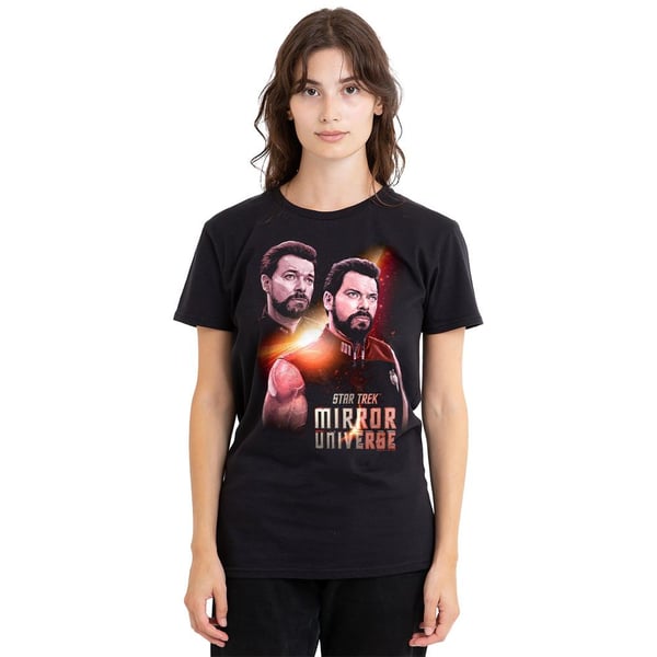 Star Trek Unisex Adult Mirror Riker T-Shirt
