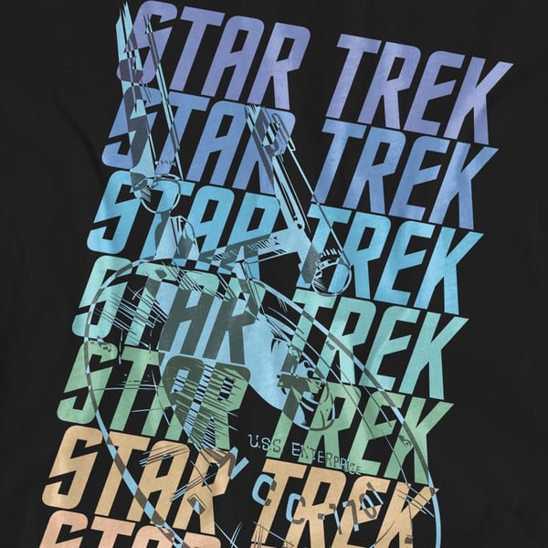Star Trek Unisex Adult Enterprise Multi Logo T-Shirt