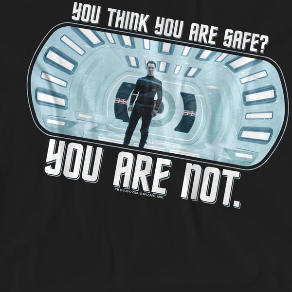 Star Trek: Into Darkness Unisex Adult Not Safe T-Shirt