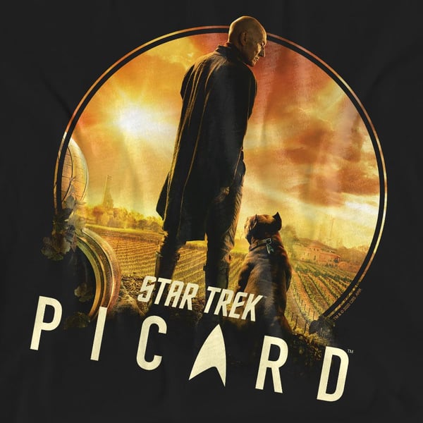 Star Trek: Picard Unisex Adult A Man and His Dog T-Shirt
