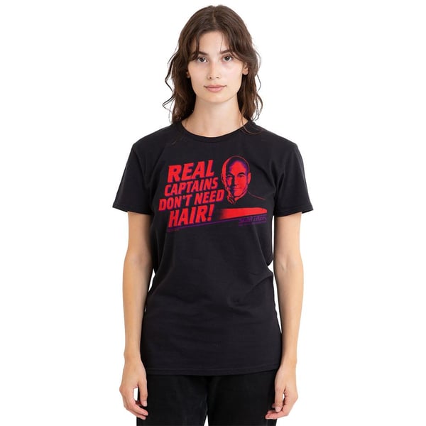 Star Trek Unisex Adult Real Captain T-Shirt
