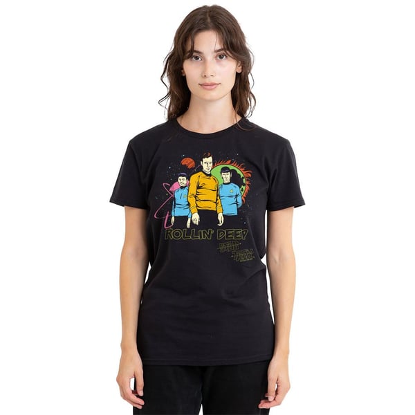 Star Trek Unisex Adult Rollin Deep T-Shirt