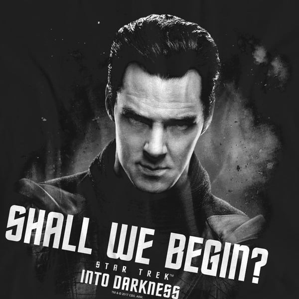 Star Trek: Into Darkness Unisex Adult Shall We Begin T-Shirt