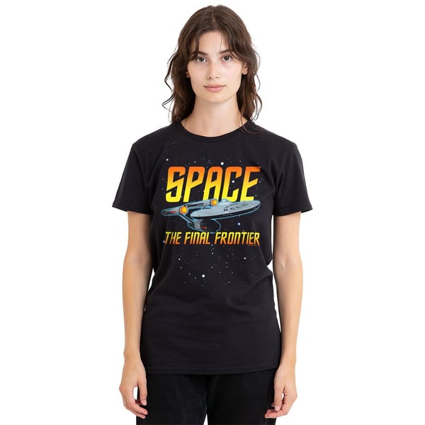 Star Trek Unisex Adult Space T-Shirt
