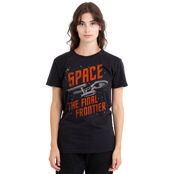 Star Trek Unisex Adult Space Travel T-Shirt