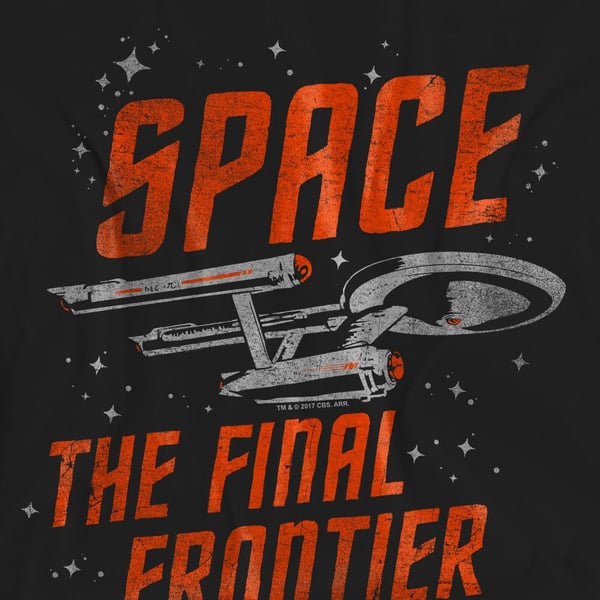 Star Trek Unisex Adult Space Travel T-Shirt