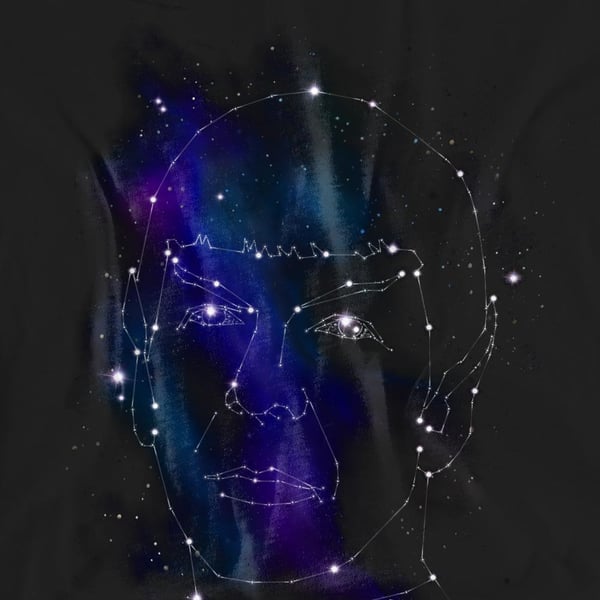 Star Trek Unisex Adult Spock Constellations T-Shirt