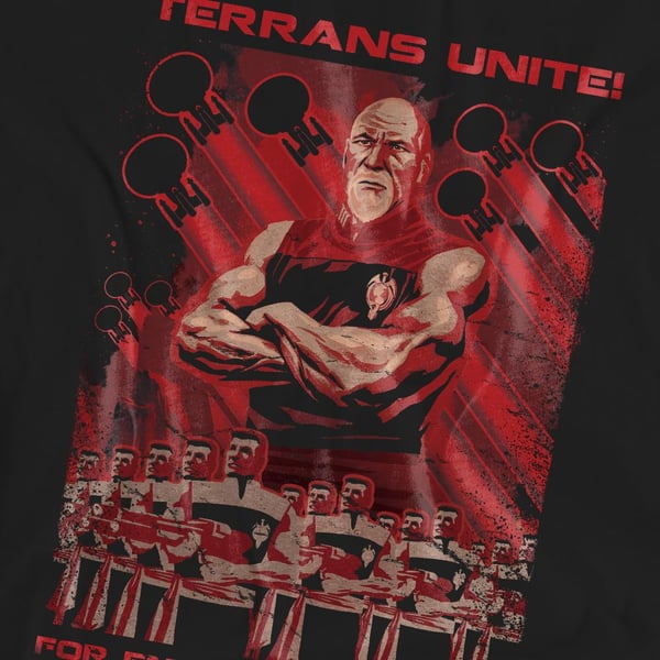 Star Trek Unisex Adult Terrans Unite T-Shirt
