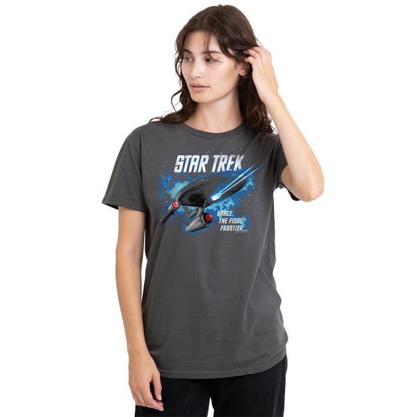 Star Trek Unisex Adult The Final Frontier T-Shirt