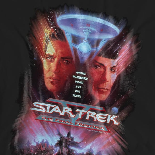 Star Trek Unisex Adult The Final Frontier T-Shirt