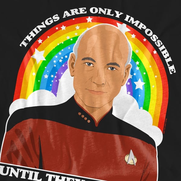 Star Trek: The Next Generation Unisex Adult Impossible T-Shirt