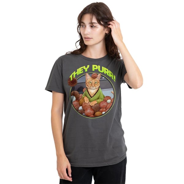 Star Trek Unisex Adult The Purr T-Shirt