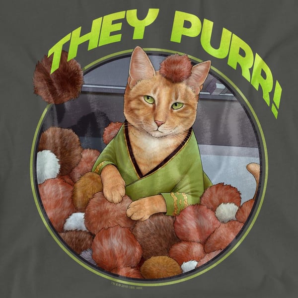 Star Trek Unisex Adult The Purr T-Shirt