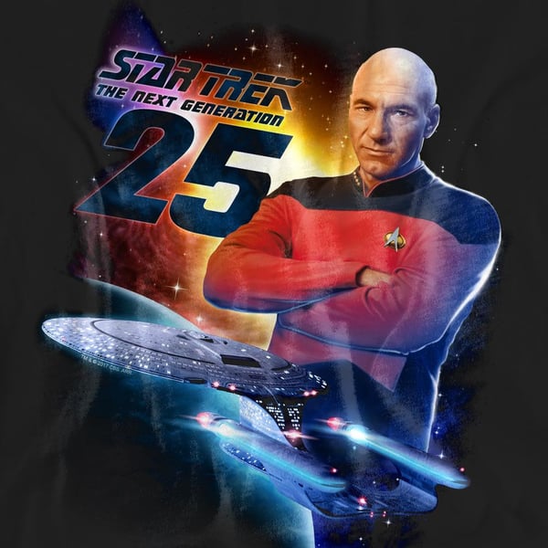 Star Trek Unisex Adult The Next Generation 25 T-Shirt