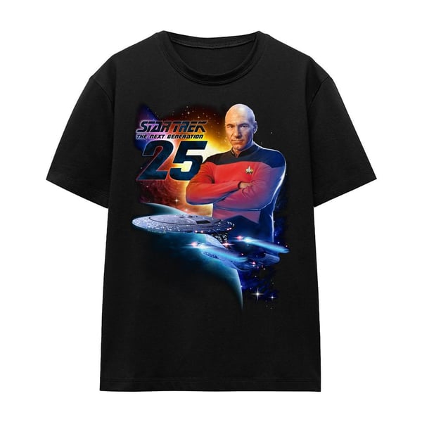 Star Trek Unisex Adult The Next Generation 25 T-Shirt