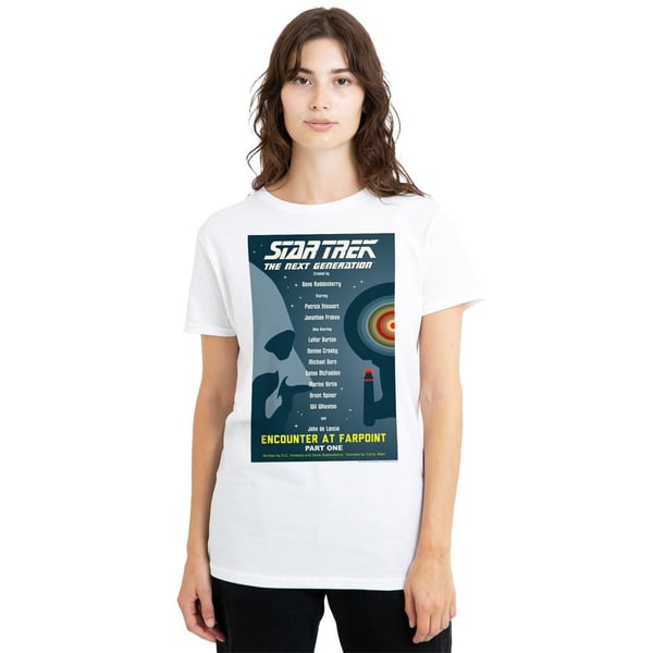 Star Trek Unisex Adult The Next Generation Season 1 Episode 1 T-Shirt