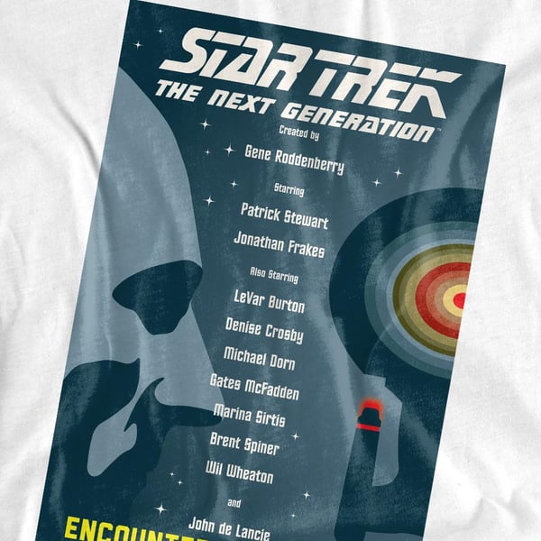 Star Trek Unisex Adult The Next Generation Season 1 Episode 1 T-Shirt