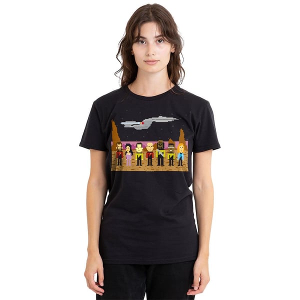 Star Trek Unisex Adult The Next Generation Trexel Crew T-Shirt
