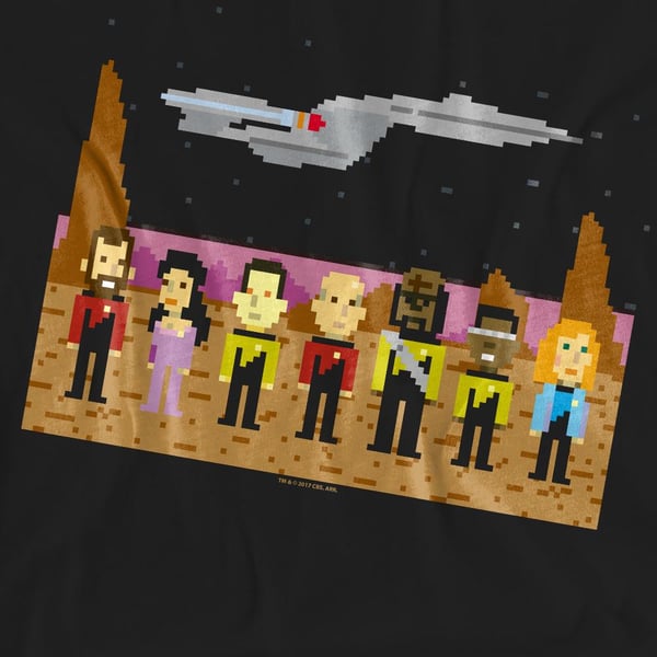 Star Trek Unisex Adult The Next Generation Trexel Crew T-Shirt