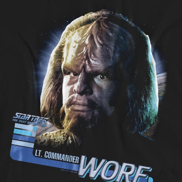 Star Trek Unisex Adult The Next Generation Worf T-Shirt