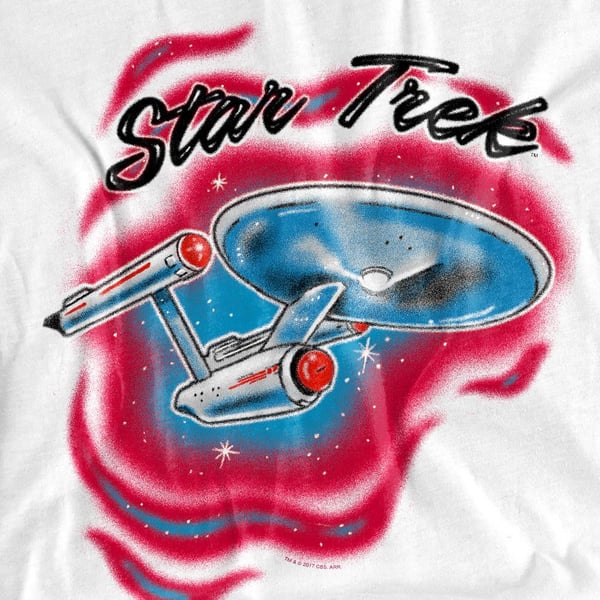 Star Trek Unisex Adult Airbrush T-Shirt