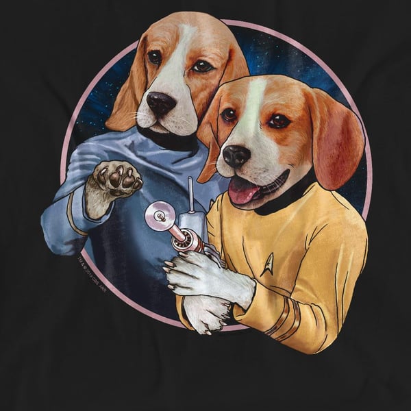 Star Trek Unisex Adult Dogs T-Shirt
