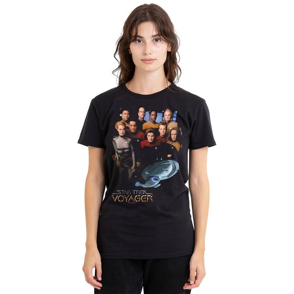 Star Trek Unisex Adult Voyager Crew T-Shirt