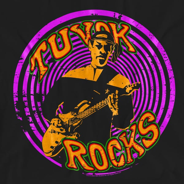 Star Trek Voyager Unisex Adult Rocks Tuvok T-Shirt
