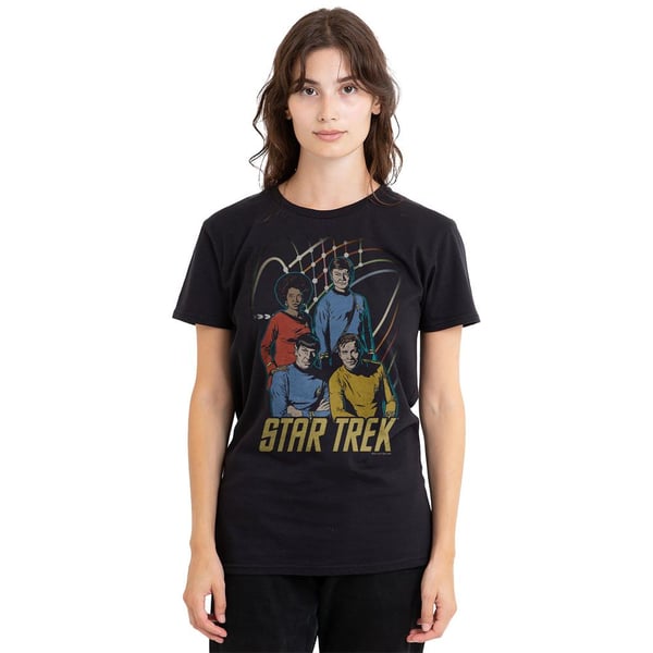 Star Trek Unisex Adult Warp Factor 4 T-Shirt