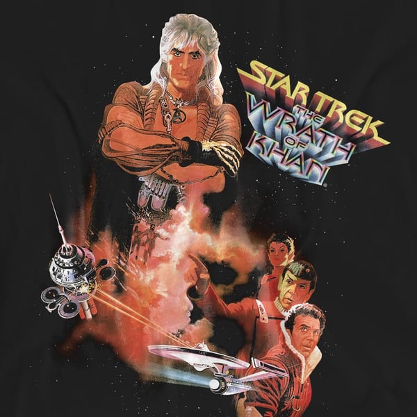 Star Trek Unisex Adult Wrath of Khan T-Shirt