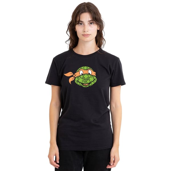 Teenage Mutant Ninja Turtles Unisex Adult Michelangelo Clover St Patricks Day T-Shirt